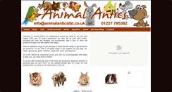 Desktop Screenshot of animalanticsltd.co.uk